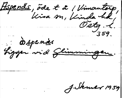 Bild på arkivkortet för arkivposten Aspenäs