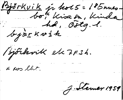 Bild på arkivkortet för arkivposten Björkvik