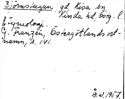 Bild på arkivkortet för arkivposten Björnstugan