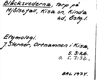 Bild på arkivkortet för arkivposten Bläcksvederna