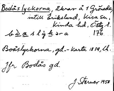 Bild på arkivkortet för arkivposten Bodås lyckorna