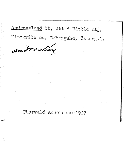 Bild på arkivkortet för arkivposten Andreaelund