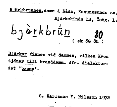 Bild på arkivkortet för arkivposten Björkbrunnen
