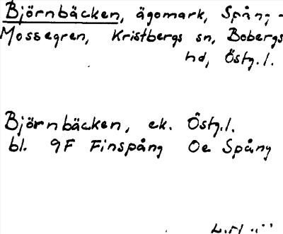 Bild på arkivkortet för arkivposten Björnbäcken