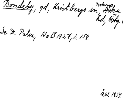 Bild på arkivkortet för arkivposten Bondeby