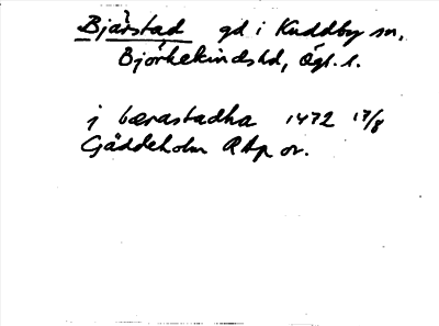 Bild på arkivkortet för arkivposten Bjärstad