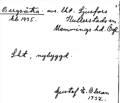 Bild på arkivkortet för arkivposten Bergsätra