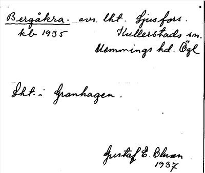 Bild på arkivkortet för arkivposten Bergåkra
