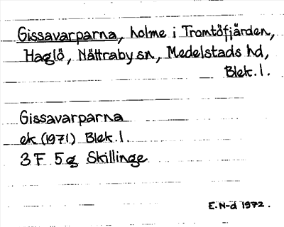 Bild på arkivkortet för arkivposten Gissavarparna