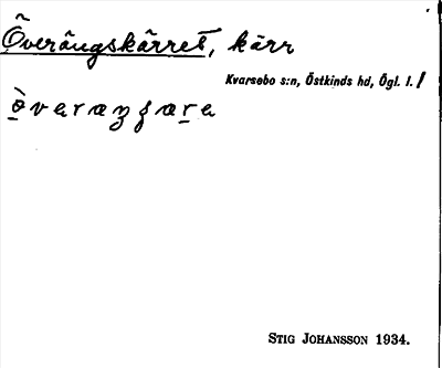 Bild på arkivkortet för arkivposten Överängskärret