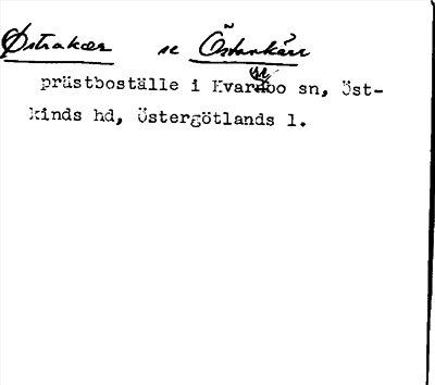 Bild på arkivkortet för arkivposten Østrakær se Östankärr