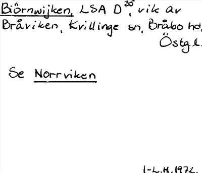 Bild på arkivkortet för arkivposten Biörnwijken se Norrviken