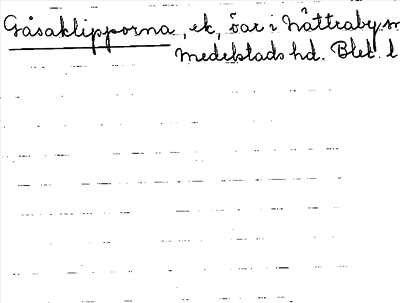 Bild på arkivkortet för arkivposten Gåsaklipporna