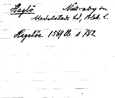 Bild på arkivkortet för arkivposten Haglö