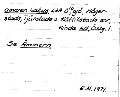 Bild på arkivkortet för arkivposten ameren Lakus