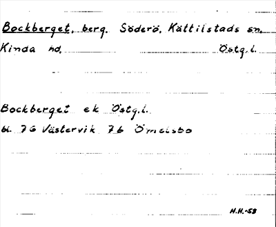 Bild på arkivkortet för arkivposten Bockberget