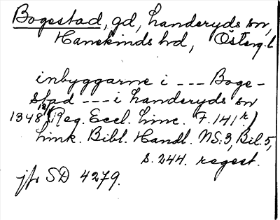 Bild på arkivkortet för arkivposten Bogestad