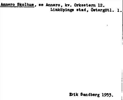 Bild på arkivkortet för arkivposten Annero Skolhus, se Annero