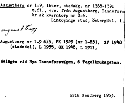 Bild på arkivkortet för arkivposten Augustberg