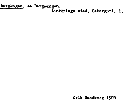 Bild på arkivkortet för arkivposten Bergängen, se Bergsängen