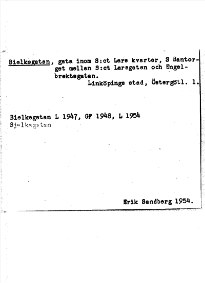 Bild på arkivkortet för arkivposten Bielkegatan