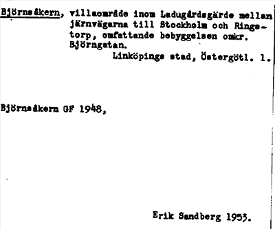 Bild på arkivkortet för arkivposten Björnsåkern