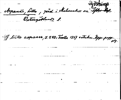 Bild på arkivkortet för arkivposten Aspanäs, Lilla
