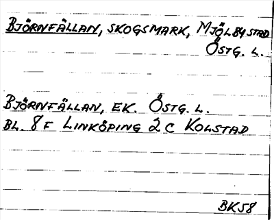 Bild på arkivkortet för arkivposten Björnfällan
