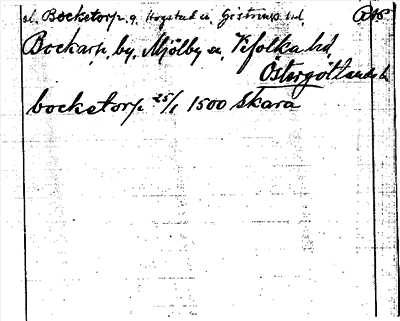 Bild på arkivkortet för arkivposten Bockarp, Bocketorp