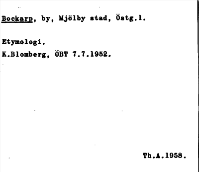 Bild på arkivkortet för arkivposten Bockarp