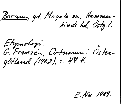 Bild på arkivkortet för arkivposten Borum