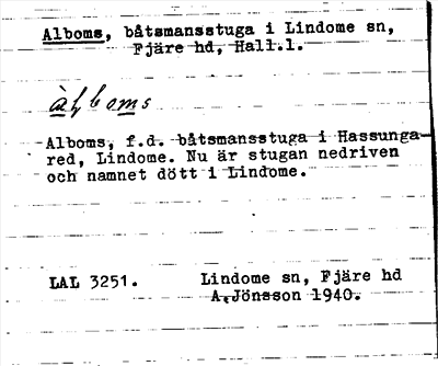 Bild på arkivkortet för arkivposten Alboms