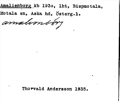 Bild på arkivkortet för arkivposten Amalienborg