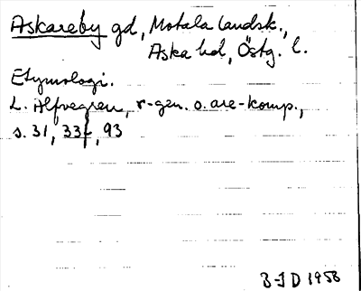 Bild på arkivkortet för arkivposten Askareby