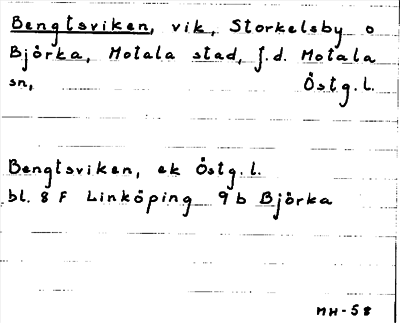Bild på arkivkortet för arkivposten Bengtsviken