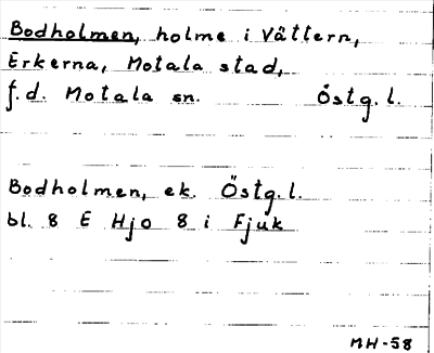 Bild på arkivkortet för arkivposten Bodholmen