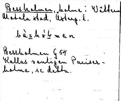 Bild på arkivkortet för arkivposten Bessholmen
