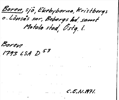Bild på arkivkortet för arkivposten Boren