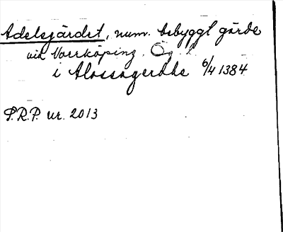 Bild på arkivkortet för arkivposten Adelsgärdet