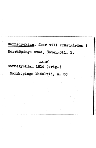 Bild på arkivkortet för arkivposten Barnelyckian