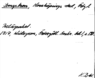 Bild på arkivkortet för arkivposten Bergsbron