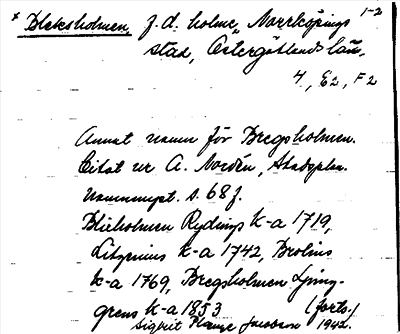 Bild på arkivkortet för arkivposten *Bleksholmen