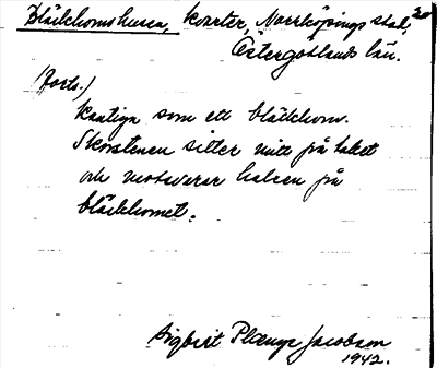 Bild på arkivkortet för arkivposten Bläckhornshusen