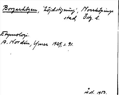 Bild på arkivkortet för arkivposten Borgarhögen