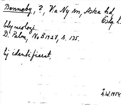 Bild på arkivkortet för arkivposten Benneby