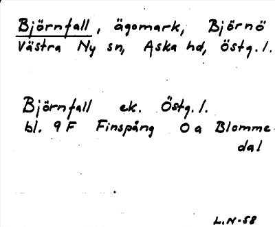Bild på arkivkortet för arkivposten Björnfall