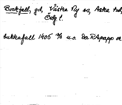 Bild på arkivkortet för arkivposten Bockfall