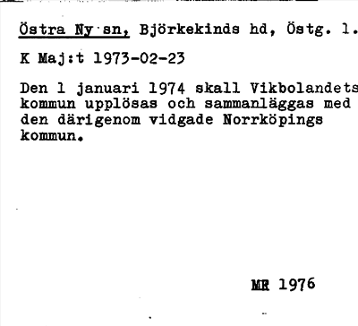 Bild på arkivkortet för arkivposten Östra Ny sn