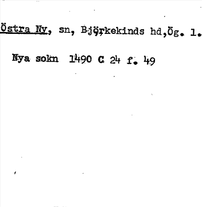 Bild på arkivkortet för arkivposten Östra Ny