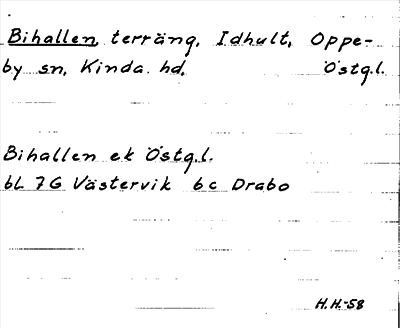 Bild på arkivkortet för arkivposten Bihallen